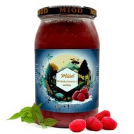 Miód Wielokwiatowy z MALINĄ 100% naturalny 1200g