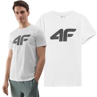 Pánske tričko 4F Bavlnené športové tričko Veľké logo Limitované SS24