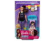 Barbie lalka Opiekunka zestaw Czas na sen GHV88