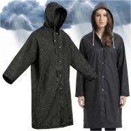 ESŐKABÁT UNIVERZÁLIS KÖPENY KAPUCNIS KABÁT FEKETE