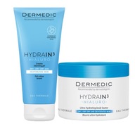 Dermedic Hydrain3 Masło do ciała Nawilżające + Żel do mycia twarzy