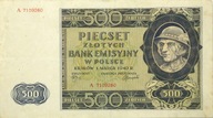 Polska - BANKNOT - 500 Złotych 1940 - GÓRAL
