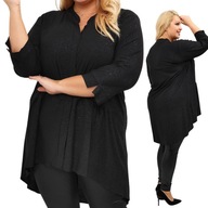 Čierna tunika Plus Size rozšírená veľ. 52/54/56