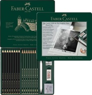 FABER-CASTELL Zestaw ołówków wiszer gumka temperówka 9000 Pitt Matt 20 szt