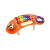 Drevená hračka Hudobný stôl a paličky Hračky Montessori hudobné nástroje