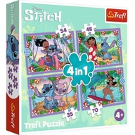 Puzzle Bláznivý deň Lilo & Stitch 4v1 34633 dielikov.