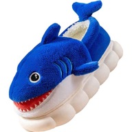 nowy zimowe cieple Śmieszne kapcie dzieciece rekin Pluszowe buty R.24-40