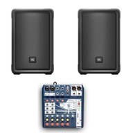JBL 2x IRX108BT + Notepad 8FX - aktívna ozvučovacia sada s bluetooth +