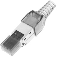 Złącze zagniatane końcówki kabla Ethernet Cat 7