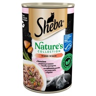 SHEBA NATURE'S COLLECTION 400g MOKRA KARMA DLA KOTÓW ŁOSOŚ W SOSIE