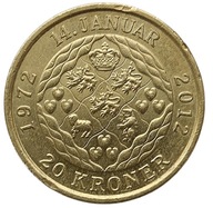 DANIA 20 KRONER 2012 40 JUBILEUSZ KRÓLOWEJ