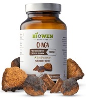 Biowen Chaga 400 mg 40% polisacharydów, 30% beta-glukanów 90 kapsułek