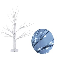 Dekoratívny svietiaci LED stromček Breza 60cm vianočná ozdoba biele svetielka