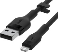 Belkin CAA008bt3MBK Boost Charge USB-A - lightning silikonowy 3.0m czarny