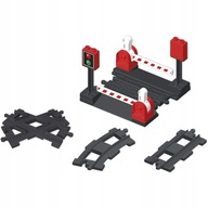 TORY KOLEJOWE DO POCIĄGU KLOCKI KONSTRUKCYJNE 14 ELEMENTÓW SZLABAN PRZEJAZD