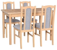Sada rozkladací stôl MAX 10 a 4 stoličky BOS 7 Produkt Poľský farby