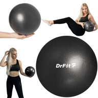 DrFit lopta na cvičenie fitness pilates rehabilitačné ø 25cm čierna