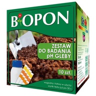 Biopon Sada na testovanie pH pôdy 10ks + 100ml