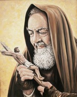 Haft Diamentowy Ojciec Pio Religia Jezus Diamenty Kwadratowe 40 x 50 cm