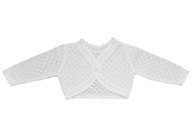 BOLERKO sweterek białe 86
