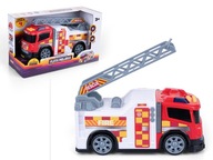 Odjazdowa Flota Miejska Straż Pożarna Dumel gra i świeci wóz strażacki