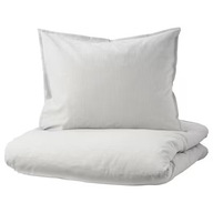 IKEA BERGPALM Súprava posteľnej bielizne sivá pruhy 150x200