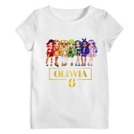 Rainbow High TShirt dievčenské tričko s menom
