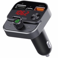 FM Transmiter SWISSTEN Bluetooth USB-A a USB-C Rychlá Nabíječka do Auta