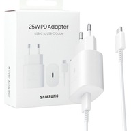 Ładowarka sieciowa Samsung 25W ścienna + kabel do Galaxy S23 Ultra, Z Fold5