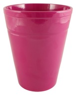 Doniczka różowa ceramiczna do storczyka 17x13 cm