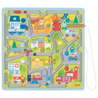 Hračky pre deti Drevený magnetický labyrint Vzdelávacie guličky Goki
