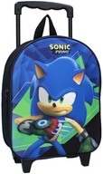 Detský cestovný 3D batoh na kolieskach Ježko Sonic