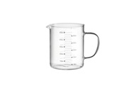 ÜVEG KANCSÓ MÉRŐPOHÁRRAL 0,5l ÁTLÁTSZÓ, KIÖNTŐ CSŐRREL