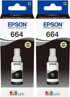 Zestaw DWÓCH tuszy EPSON 664 T6641 70ml oryginalny