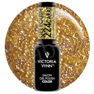 Lakier Hybrydowy Victoria Vynn Gel Polish 224 Carat Gold Diamond Złoty