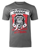 GAS MONKEY GARAGE póló - STRIPES SHIELD [S]
