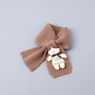 A308018 Kids Scarf 2023 New Winter Bear Warm Knitted Autumn and Winter Neck