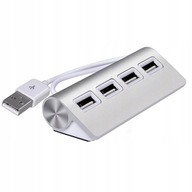 Aluminium Hub USB 2.0 wielu Adapter rozgałęziacz