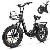 Elektrický bicykel Samebike 500W 13Ah 20 palcov Skladací rám 16 palcov Fat Tire