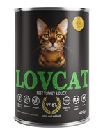 LOVCAT - Karma dla kota - INDYK Z KACZKĄ 400g