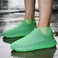 Gumowe wodoodporne ochraniacze na buty rozmiar 26-34 - zielone