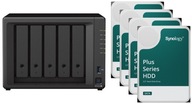 Synology DS1522+ 8 GB so štyrmi diskami 12 TB