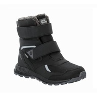 Buty zimowe dla dzieci śniegowce ciepłe Jack Wolfskin czarne 33