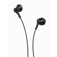 XO Słuchawki z kablem przewodowe czarne z mikrofonem mini jack douszne