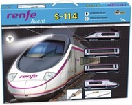 Pequetren vysokorýchlostný vlak Renfe Avant S-114 s horským tunelom
