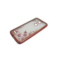 Etui do LG K10 2018 I K10 plus I K11 BUMPER GLOSSY DIAMOND jasny róż Case