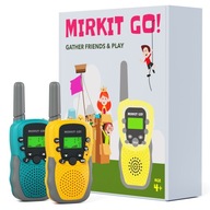 Hra MIRKIT GO 2x vysielačky pre deti a 4 dvorné hry T-388