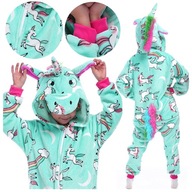 Piżama dziecięca JEDNOROŻEC kigurumi onesie 130cm jednoczęściowa kombinezon