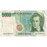 Banknot, Włochy, 5000 Lire, 1985-01-04, KM:111b, V