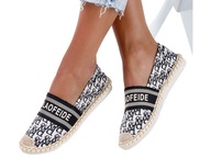 WSUWANE ESPADRYLE PÓŁBUTY SLIP ON LEKKIE WIOSNA 36